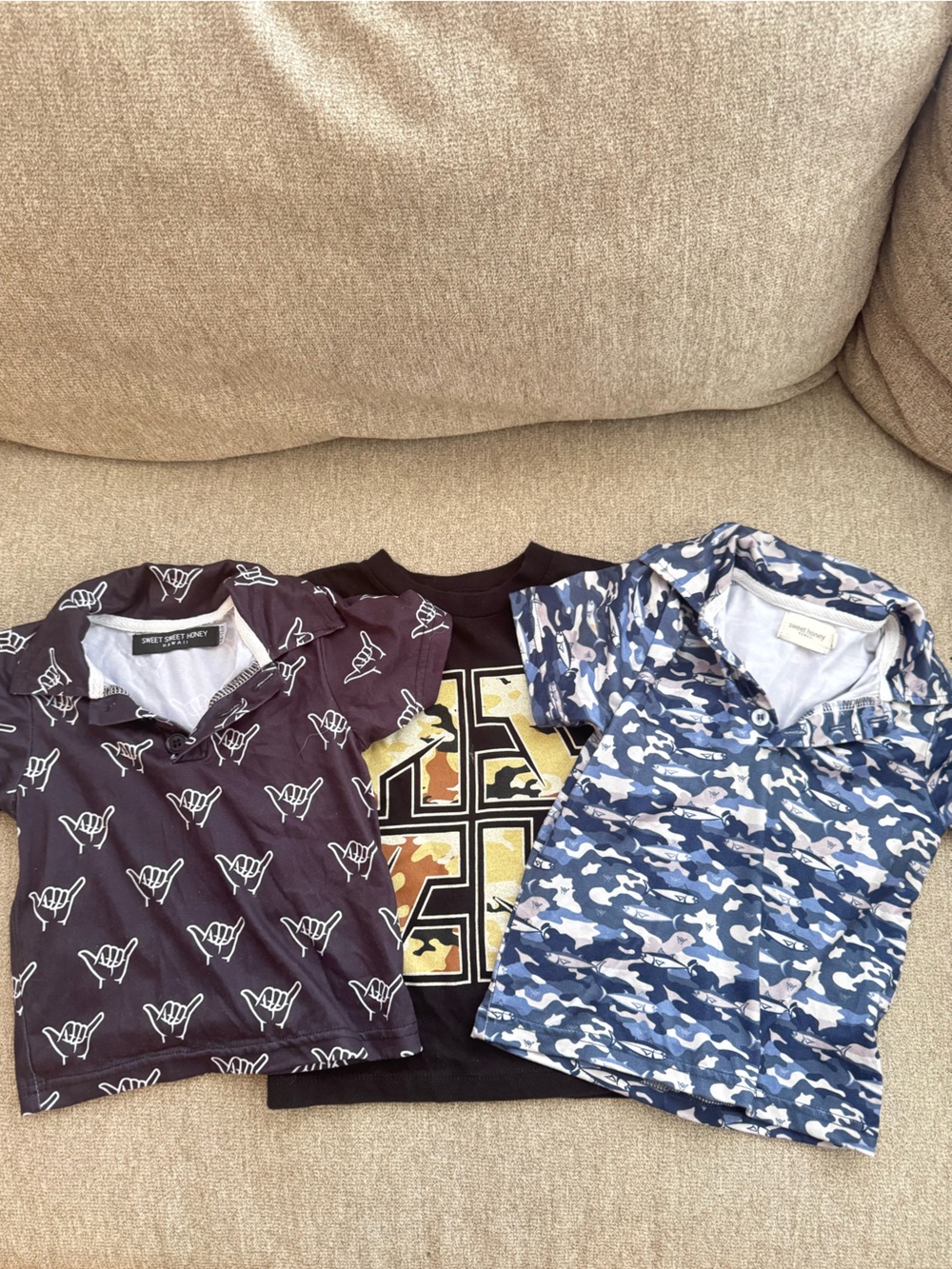Sweet Honey Hawaii Boys Tops Bundle  LOT (3)